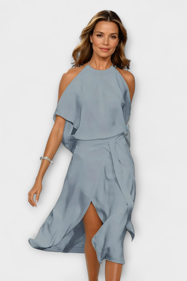 Madonna - Elegantes Kleid mit modischen Schulterausschnitt