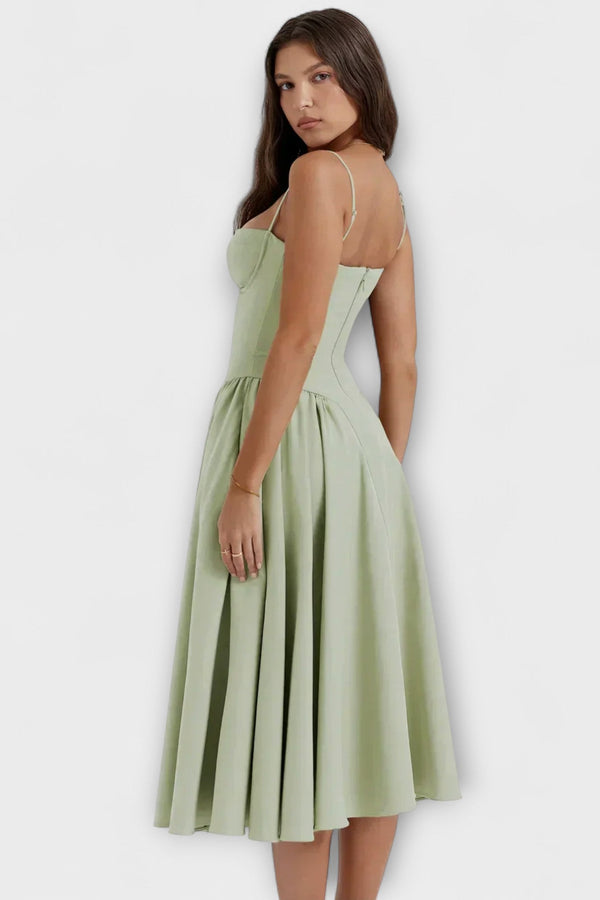 Rosalie - Verfeinertes ärmelloses Korsettkleid