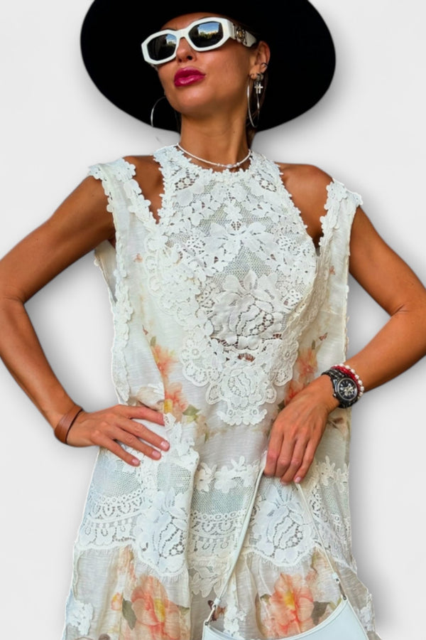 Lottie - Elegantes Kelly-Spitzen-Maxikleid