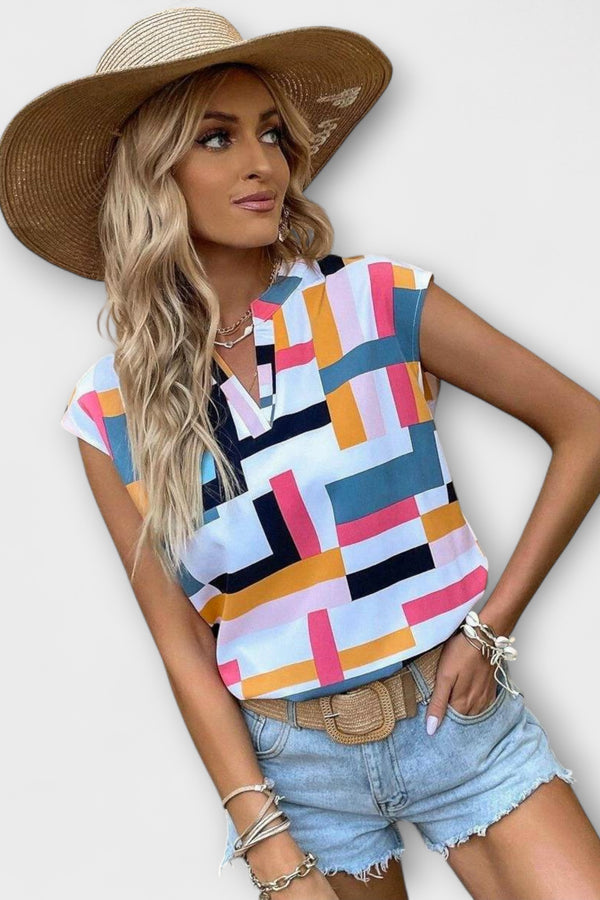 Chloe - Kurzärmelige Bluse