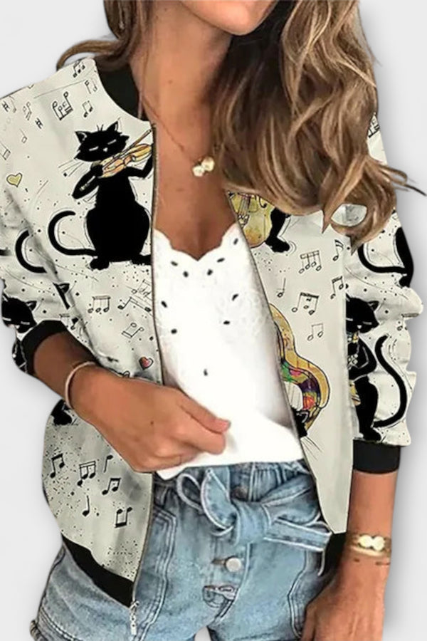 Linde - Bedruckte Ritsjacke