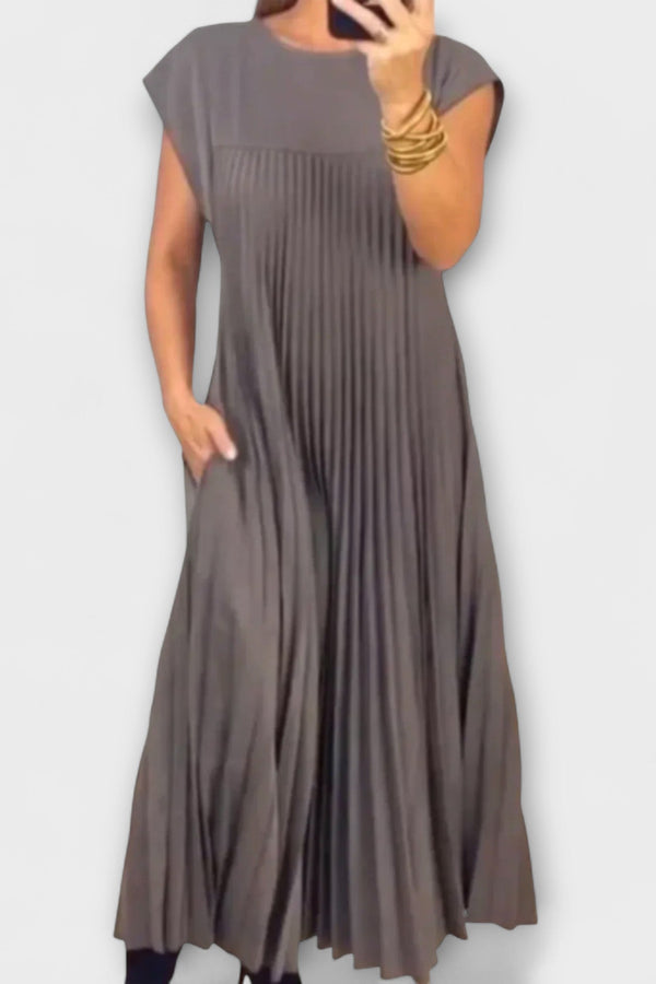 Zairelle – Elegantes Plisseekleid