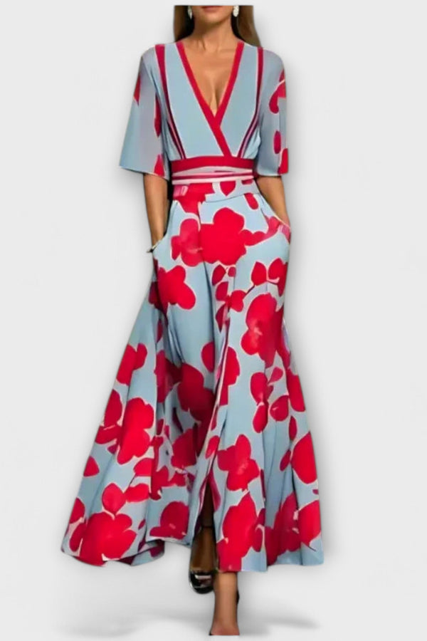 Elise - Elegantes geblümtes Etuikleid