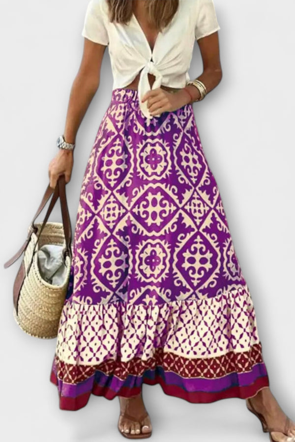 Dagmar - Damen Hochtaillierter Sommerrock