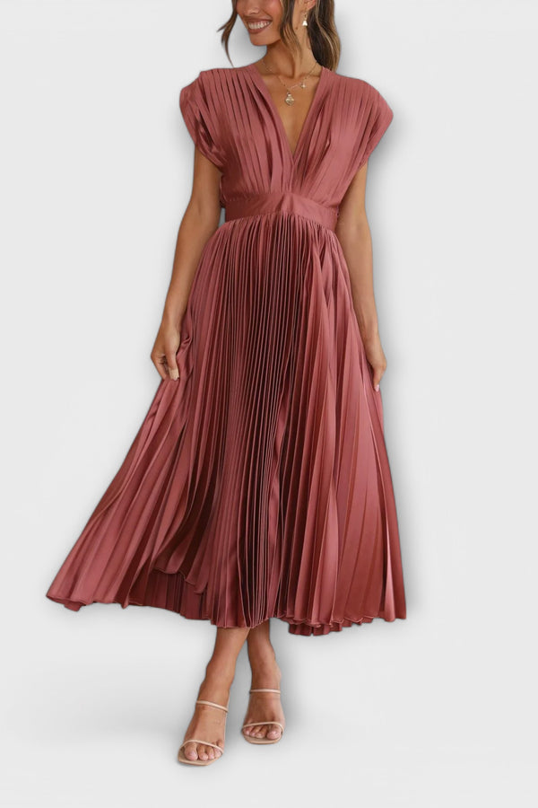 Maria - Stilvolles Faltenkleid