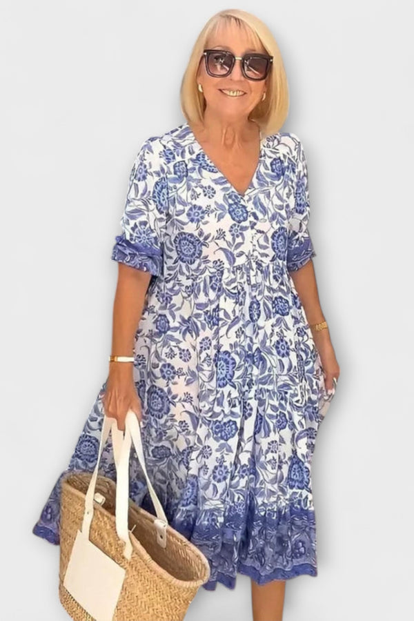 Caitlin - Anmutiges Blumenkleid mit einem luftigen Design