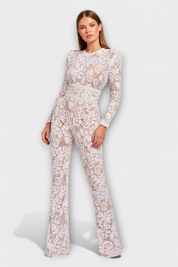 Theresia - Spitzen-Jumpsuit mit Korsett