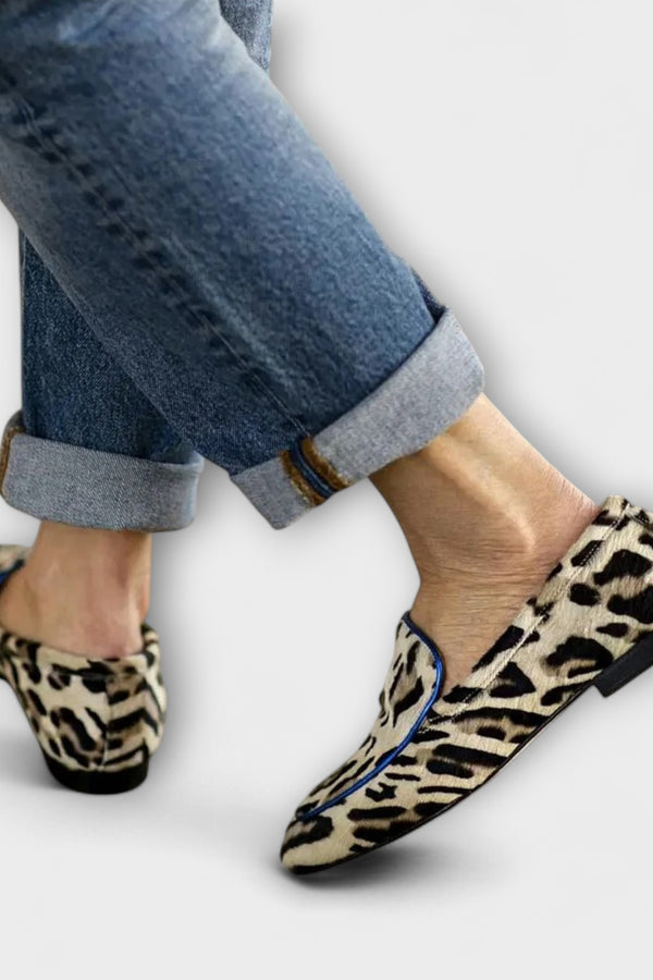 Greer – Lässige Mokassins mit Leopardenmuster
