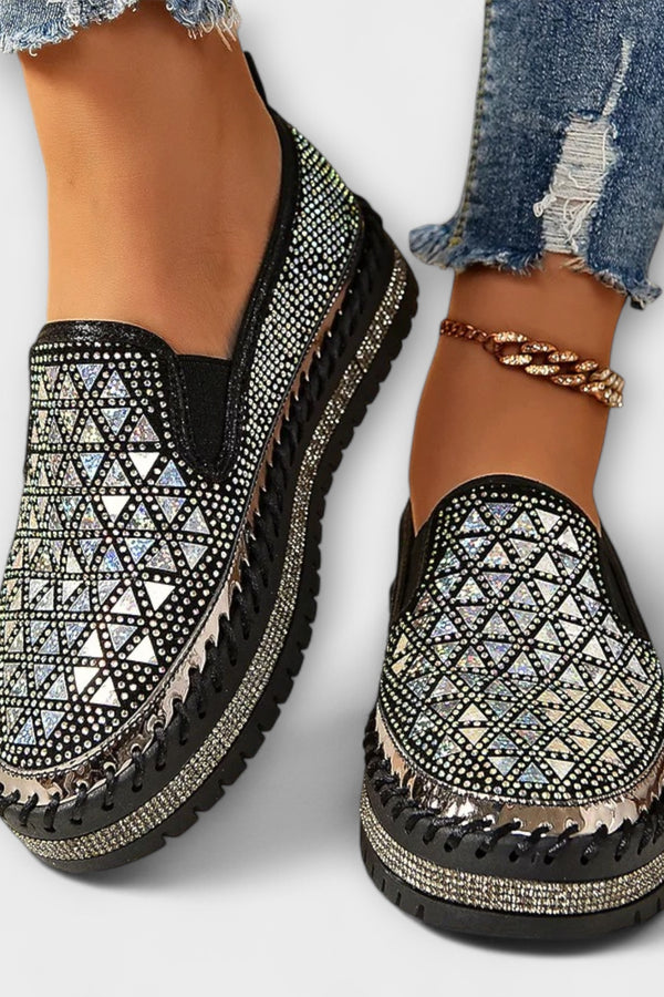 Vada – Mit Strasssteinen besetzte Slipper