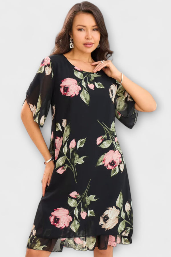 Melin - Elegantes Chiffonkleid