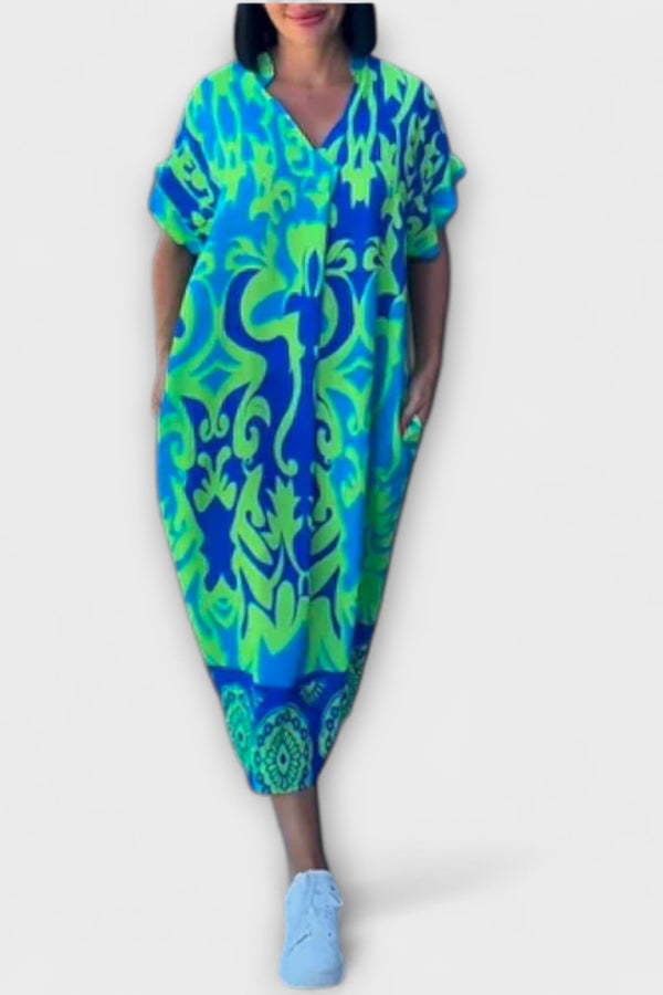 Elena - Elegantes Blumenkleid