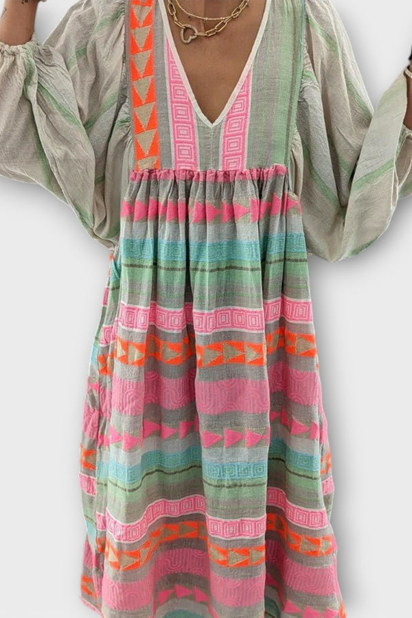 Hermine Vibrant Lose Kleid