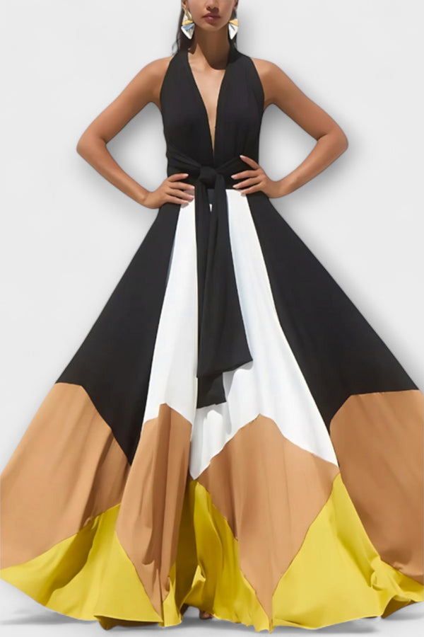 Nava - Langes Kleid mit Offenem Rücken