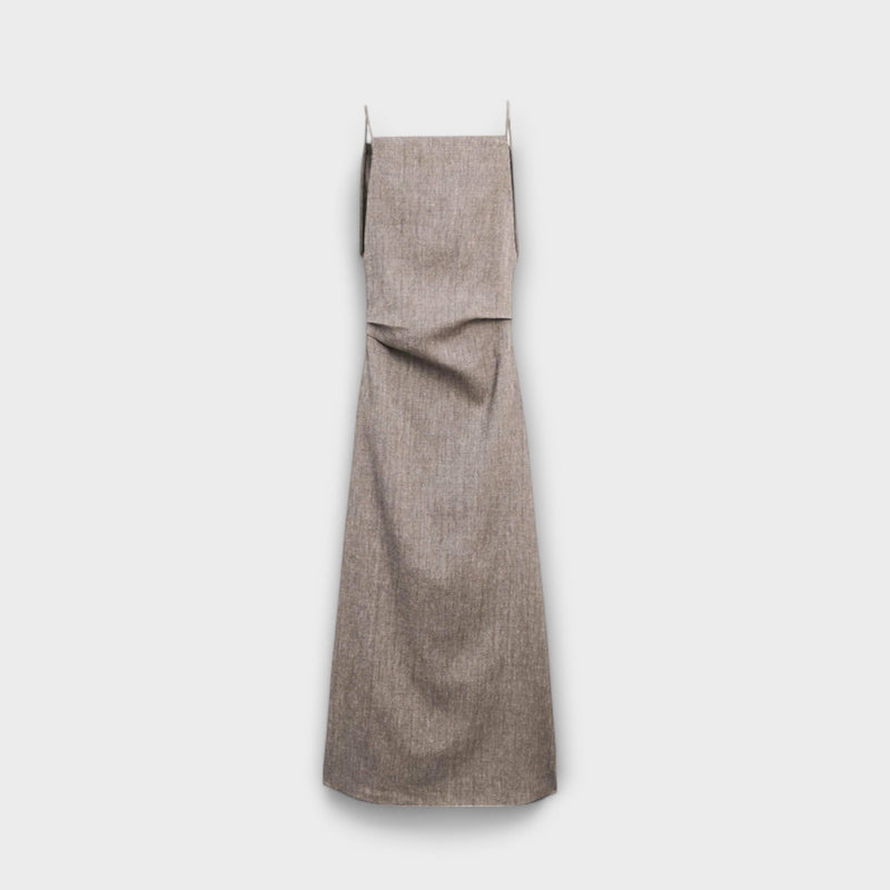 Clara - Fließendes Maxikleid aus Leinenmischung