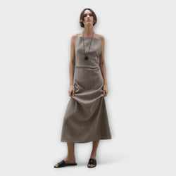 Clara - Fließendes Maxikleid aus Leinenmischung