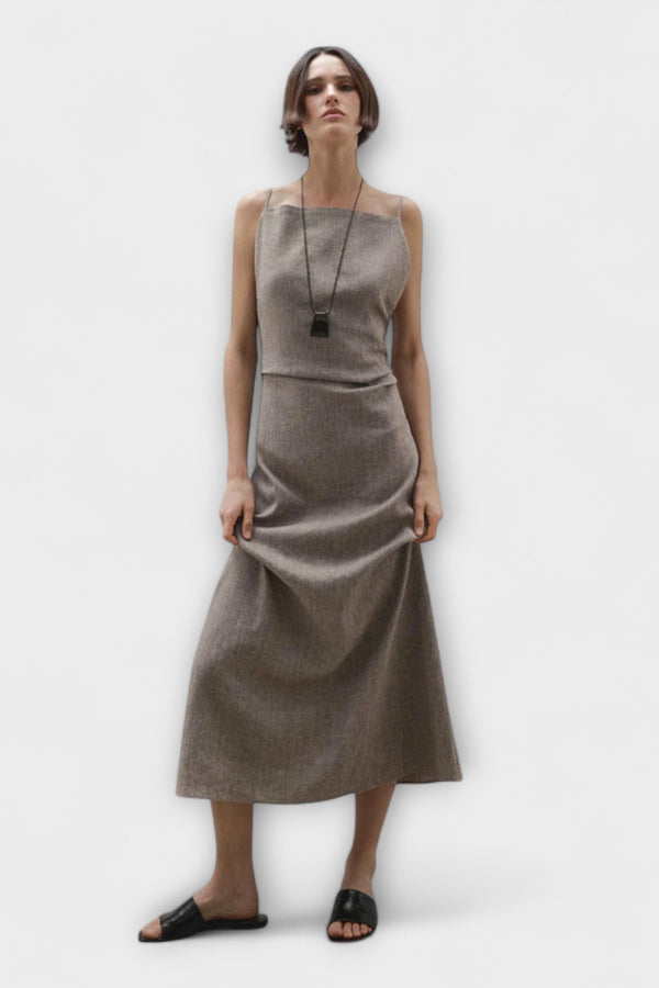 Clara - Fließendes Maxikleid aus Leinenmischung