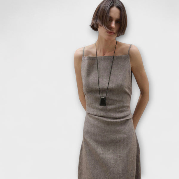Clara - Fließendes Maxikleid aus Leinenmischung