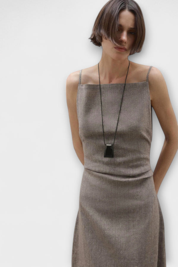 Clara - Fließendes Maxikleid aus Leinenmischung