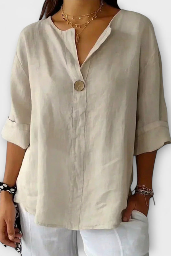Nicole - Elegante Bluse mit V-Ausschnitt