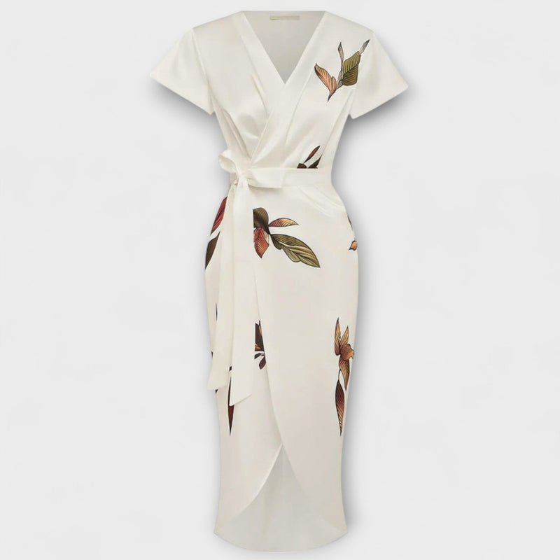 Satin Wickel-Kleid
