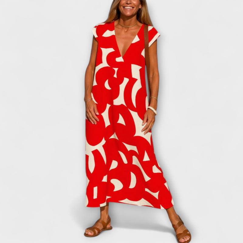 Linae – Leichtes Kleid mit V-Ausschnitt
