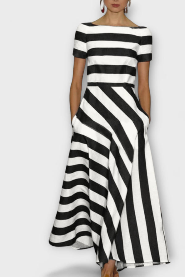 Janell - gestreiftes Maxikleid