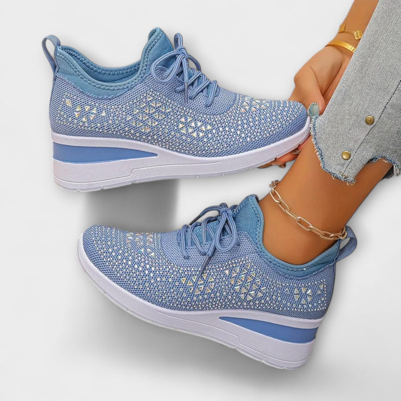 Giselle – Schillernde Orthopädische Sneakers mit Strass