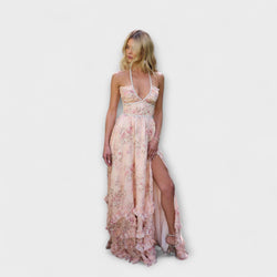 Luzie - Chic Langes Fließendes Kleid