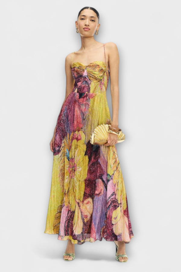 Kiara - Maxikleid mit lebhaftem Ikat-Druck