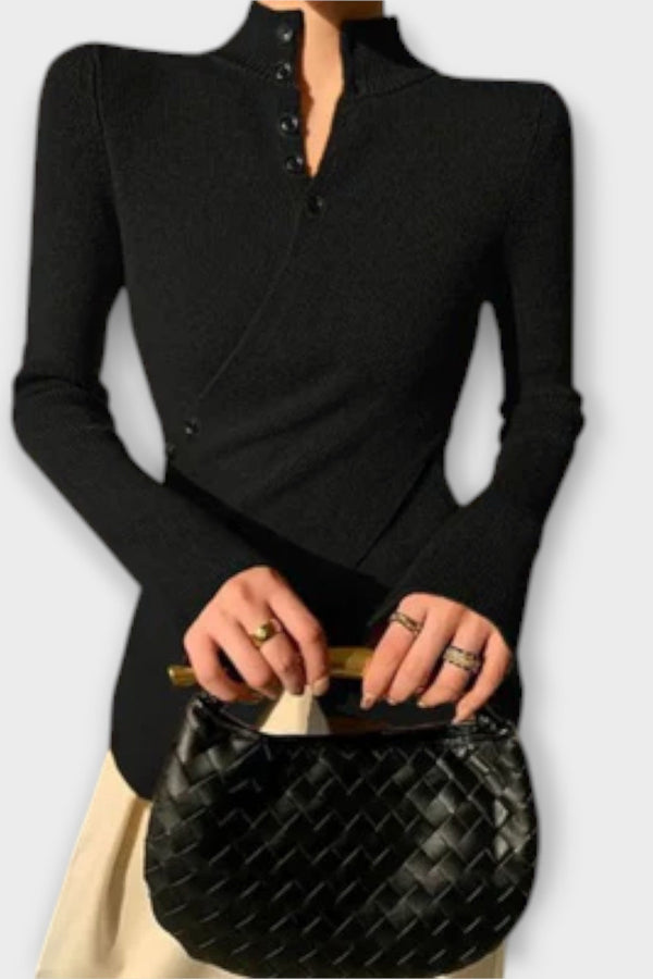 Michiko – Eleganter Slim Fit Strickpullover