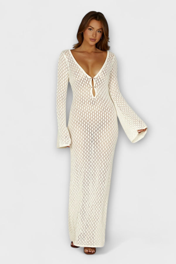 Anne - Weißes Luna Strandkleid