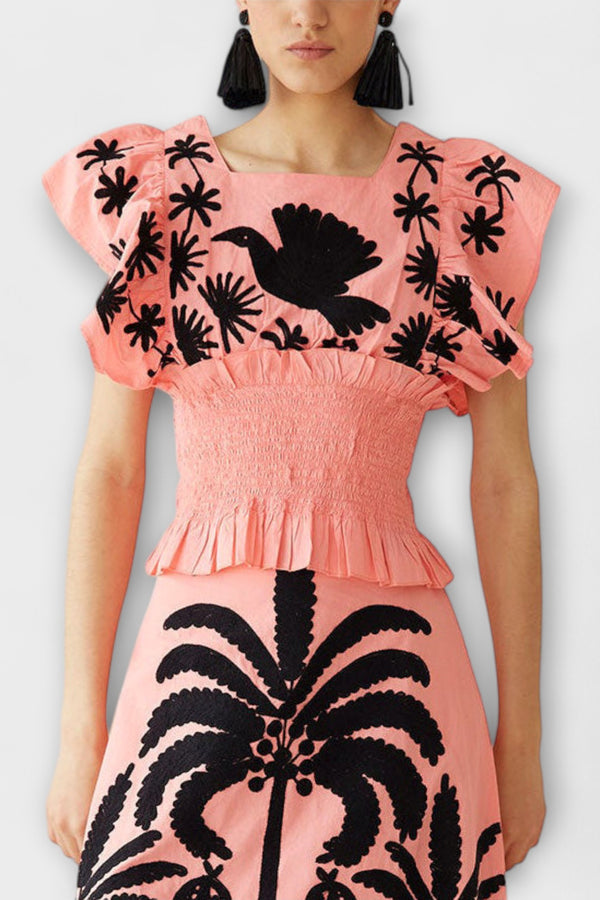 Amy - Schickes Palmbaumkleid