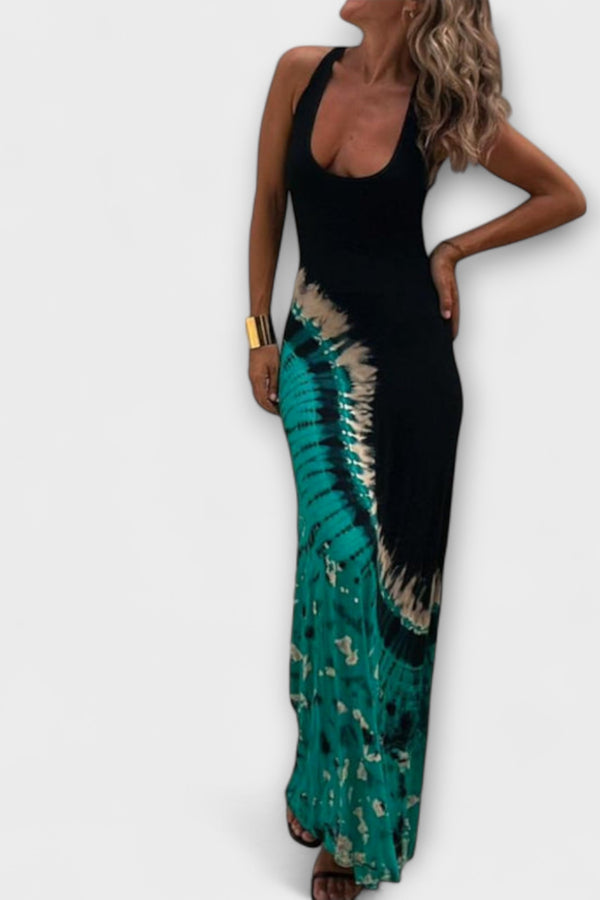 Livia - Maxikleid mit Sternenhimmel-Tie-Dye