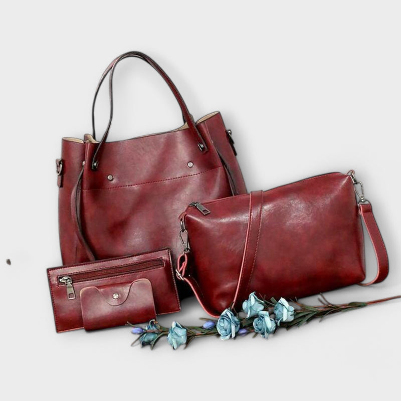 Lora. - 4-teiliges Vintage-Taschen-Set