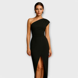 Elegantes asymmetrisches Abendkleid