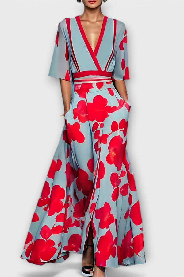 Elise - Vestido tubinho floral elegante