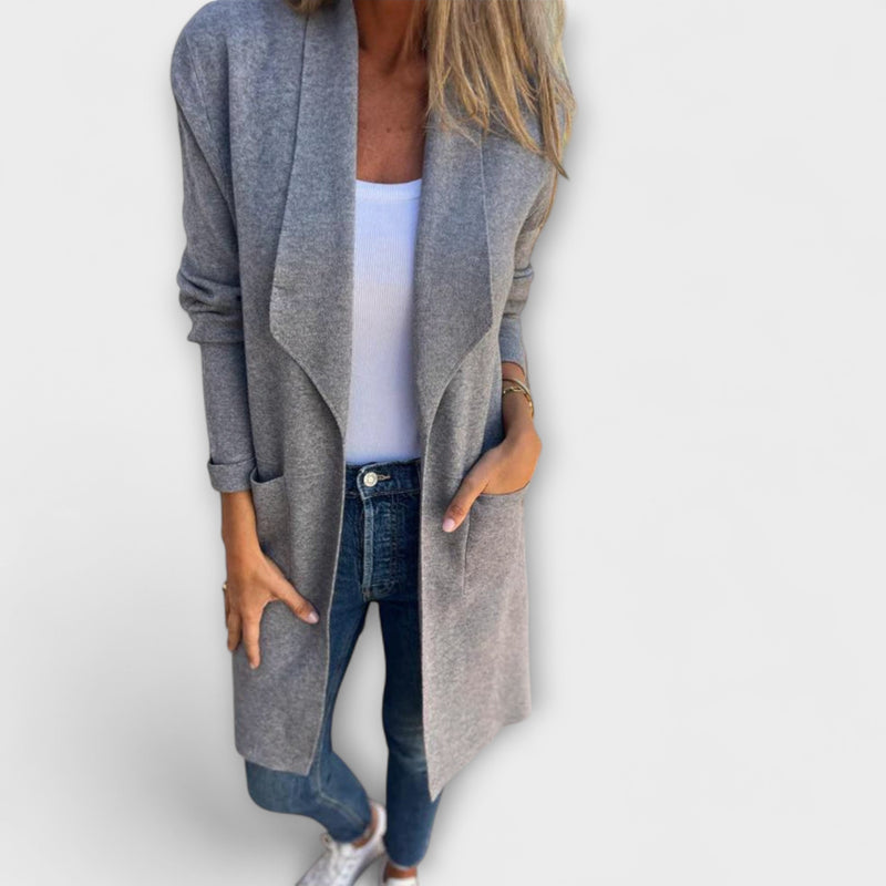 Eliane - Eleganter Longline-Cardigan