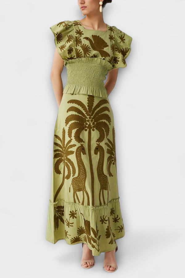 Amy - Schickes Palmbaumkleid