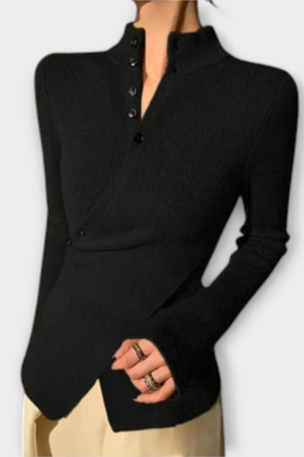 Michiko – Eleganter Slim Fit Strickpullover