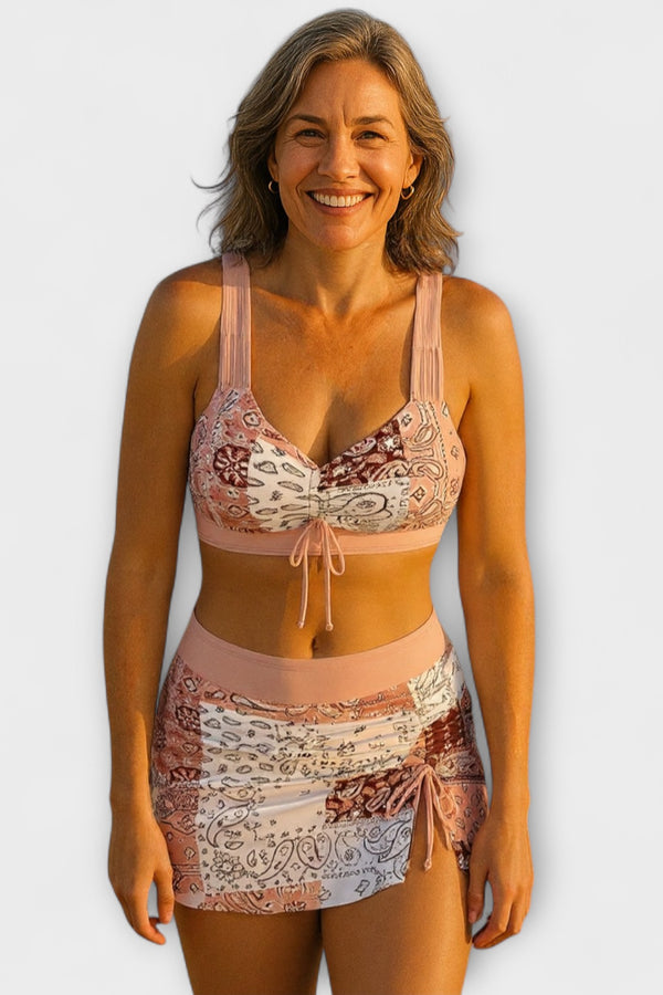Pauline - Rock-Bikini mit Schleifen-Detail