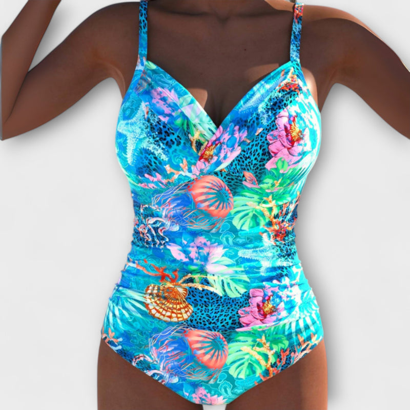 Maisie – Badeanzug mit nautischem Cut-out-Design
