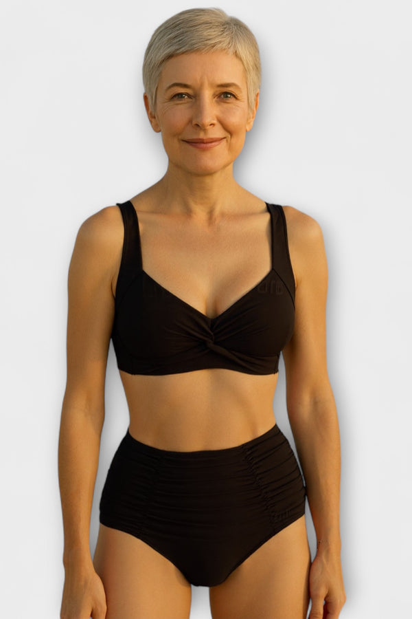 Nicole – Bikini aus gerafftem Stoff