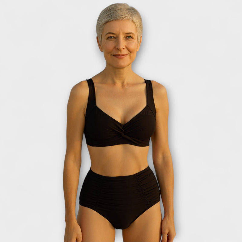 Nicole – Bikini aus gerafftem Stoff