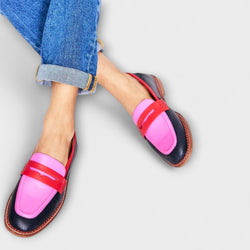 Briar – Runde Zehenpartie, farblich abgesetzte Slipper