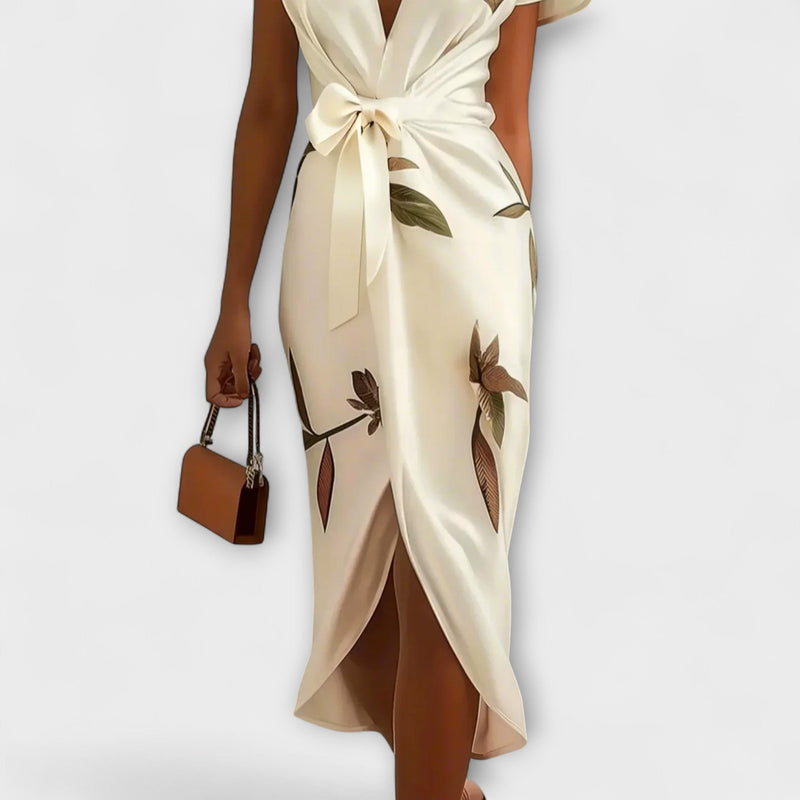 Satin Wickel-Kleid
