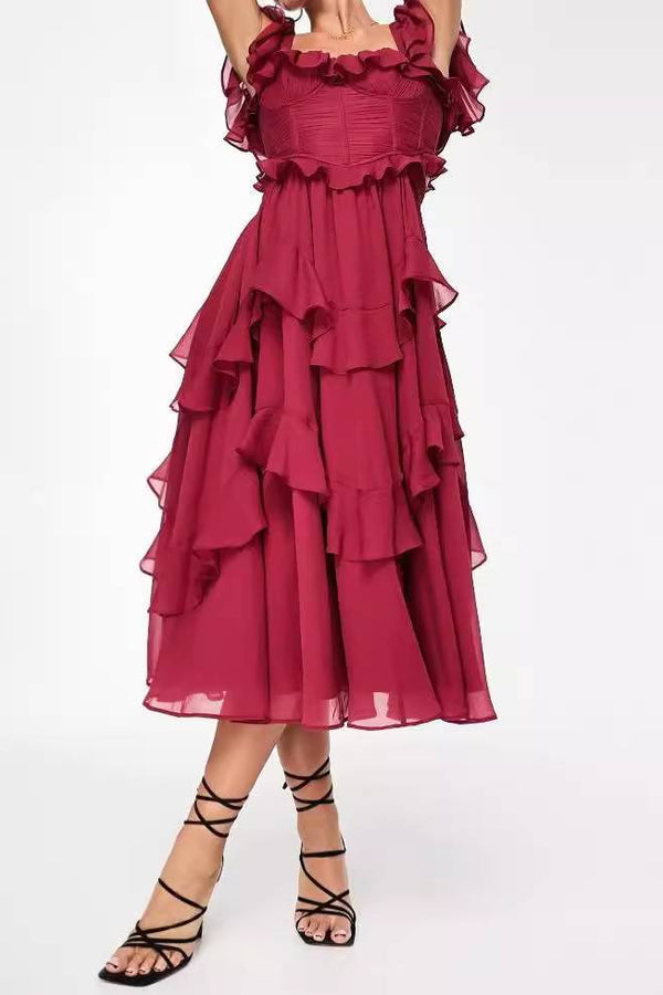 Elisa - Kleid mit Rüschendetails