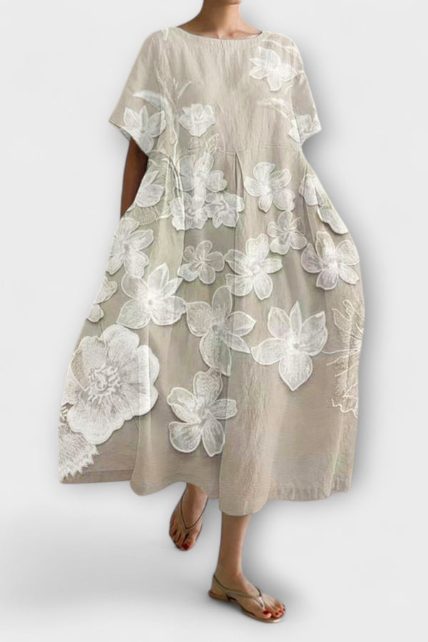 Olivia - Elegantes Kleid mit Blumenmuster