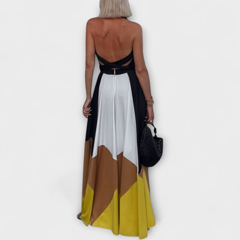 Nava - Langes Kleid mit Offenem Rücken