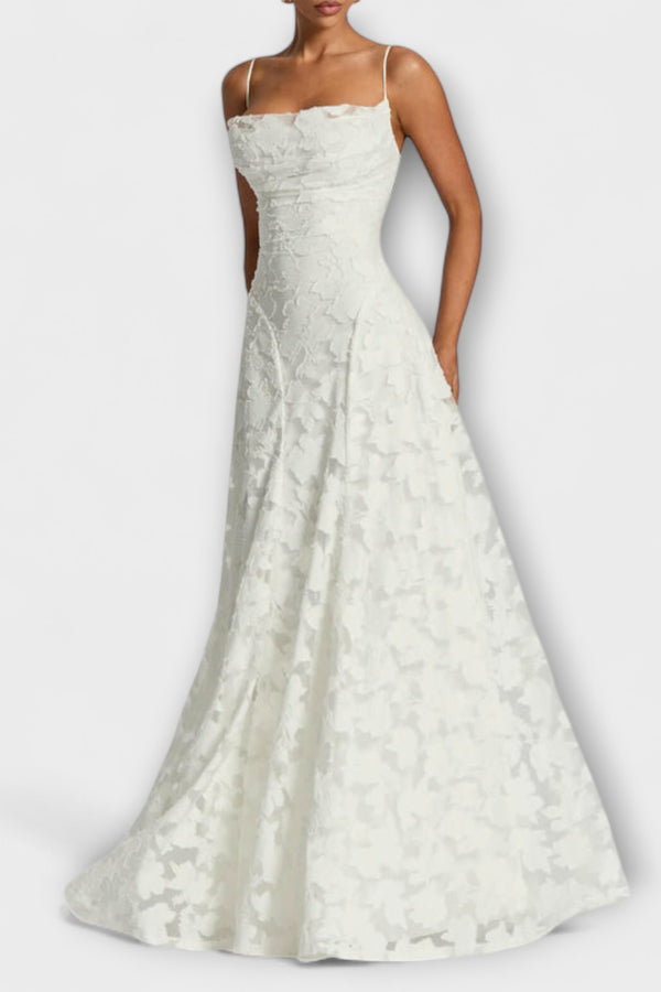 Emberly - Elegantes Jacquard-Maxikleid