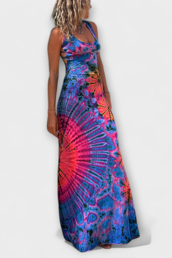 Ronja - La Bamba Tie-Dye Print Maxikleid